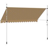 Tenda na ručno uvlačenje 400 cm narančasto-bijela prugasta | Eponuda.com