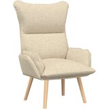  Udobna fotelja od krem tkanine | shoptok.hr