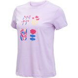 BRILLE Ženska majica kratkih rukava Art Flowers SD230629 ljubičasta Cene