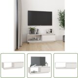 The Living Store TV omarica bela 110x30x33,5 cm trdna borovina - TV Omarica, (21738271) | Shoptok.si