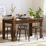 Furnova Jedilna miza dimljeni hrast 140x74,5x76 cm konstruiran les, (21946715) | Shoptok.si