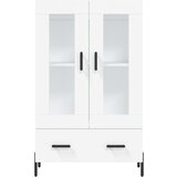  Visoka komoda bijela 69,5 x 31 x 115 cm od konstruiranog drva | shoptok.hr