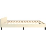  Okvir za krevet s uzglavljem krem 160x200 cm od umjetne kože - Krema 160 x 200 cm gumbi | shoptok.hr