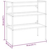  Okvir za kupaonski umivaonik bijeli 79 x 38 x 83 cm željezni | shoptok.hr