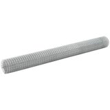 vidaXL Žična mreža za ograjo pocinkano jeklo 25x1,5 m srebrna | Shoptok.si