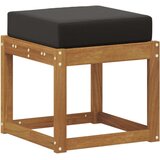  Vanjska Stolica Klupa s jastukom Prirodna 43 x 43 x 37 cm - Prirodna i crno 40 cm Otvoreno područje nogu | shoptok.hr
