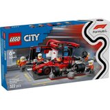 Lego city f1 pit stop and pit crew with ferrari car ( LE60443 ) | ePonuda.com