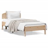  The Living Store Posteljni okvir brez vzmetnice 100x200 cm trdna borovina - Posteljni Okvir, (21450695) | Shoptok.si
