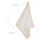 Roba Bež otroška odeja iz mešanice bombaža 80x80 cm Frosty Almond – | Shoptok.si