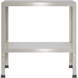  Stol za presađivanje 60 x 40 x 80 cm Nehrđajući čelik Srebrna | shoptok.hr
