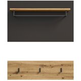 MID.YOU Garderobni Panel Canu, Temno Siva, Barva Hrasta | Shoptok.si