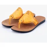 Ženske modne PU japonke - zračne, udobne, nedrseče poletne sandale Yellow 39, (5000158643)