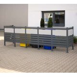 WESTMANN spremište za 5 kanti za smeće Planum | 5x240L | Antracit | 410x90x120 cm - BRANDED IN GERMANY | shoptok.hr