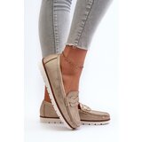 EVENTO Women's Loafers Made of Eco Leather in Gold Nestalia | Shoptok.si