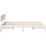  Krevetna konstrukcija Bijelo 120 x 190 cm Čvrsto borovo drvo | shoptok.hr