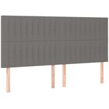  Uzglavlje tamnosivo 200x5x118/128 cm od tkanine | shoptok.hr