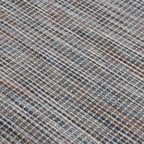  Zunanja preproga ploščato tkanje 120x170 cm rjava in modra, (20668935) | Shoptok.si