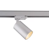 Trifazni LED reflektor svetilka na stezi svetilka GU10 zamenljive luči pisarniška vitrina LED SREBRNE BARVE, (20561565)