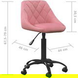  Jedilni stol roza žamet, (22157473) | Shoptok.si