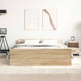  Okvir kreveta s uzglavljem i podnožjem boja hrasta 120x190 cm | shoptok.hr