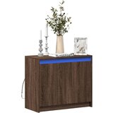 vidaXL Komoda z LED rjavi hrast 72x34x61 cm inženirski les Cene