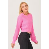 Dewberry Z3034 WOMEN'S V-NECK SWEATER-PINK | Shoptok.si