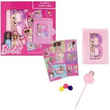 Barbie plišani dnevnik s pom pom dodacima i naljepnicama | shoptok.hr