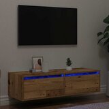 vidaXL TV ormarići s LED svjetlima 2 kom boja drva 100X35,5x25 cm Cijene