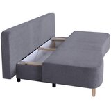 P & B ZOFA S POSTELJNO FUNKCIJO, mocha rjava tekstil, leseni material | Shoptok.si