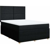  Krevet s oprugama i madracem crni 140x200 cm od tkanine | shoptok.hr