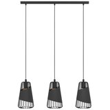 Eglo Austell viseća lampa 3xE27, 76,5 cm, crna/zlatna, 49448 | shoptok.hr