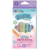  Pastelni markeri Colorino Glitter Effect, pakovanje od 6 komada | ePonuda.com