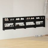  Zidni ormarići za cipele 4 kom sjajni crni 60x18x60 cm drveni | shoptok.hr