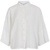 Vila Topi & Bluze Aspyn 3/4 Loose Shirt - Cloud Dancer Bela | Shoptok.si