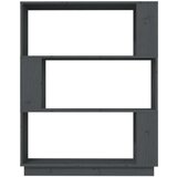vidaXL Ormarić za knjige / sobna pregrada sivi 80x25x101 cm borovina | shoptok.hr