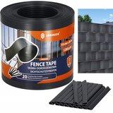  Springos® Grafitna Traka za Ograde 19cm x 35m 1200g/m2 20 Kopča | shoptok.hr