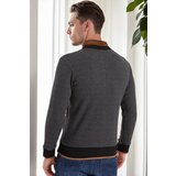 Dewberry 1021 MEN'S SWEATSHIRT-DARK DIAGONAL ANTHRACITE | shoptok.hr