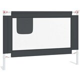 vidaXL sigurnosna ogradica za dječji krevet tamnosiva 90x25 cm tkanina | shoptok.hr