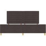  Postelja Temno Rjava 200x200 cm Tkanina, (22049262) | Shoptok.si