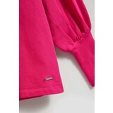 Marisse Fuchsia Puff Sleeve Sweatshirt | ePonuda.com