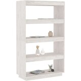 vidaXL Ormarić za knjige / sobna pregrada bijeli 80x35x135 cm borovine | shoptok.hr