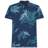 Tommy Hilfiger Polo shirt - PALM FLORAL PRINT REG POLO blue cene