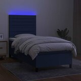  box spring s madracem LED plavi 80 x 200 cm od tkanine | shoptok.hr