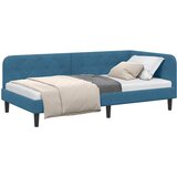  Kutni okvir kreveta Plava 90 x 190 cm Baršun | shoptok.hr