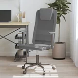 vidaXL Uredska stolica siva od mrežaste tkanine i umjetne kože
