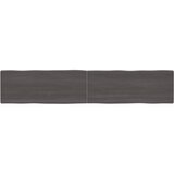 vidaXL Stolna ploča tamnosmeđa 200x40x(2-6) cm obrađena hrastovina | shoptok.hr