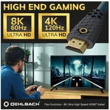 Oehlbach HDMI priključni kabel 1.50 m D1C92601 petrol-plava, antracitna boja [1x muški konektor HDMI - 1x muški konekto Cijene