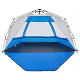 vidaXL Šator za plažu za 3 osobe vodootporni azurnoplavi | shoptok.hr