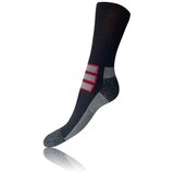 Bellinda OUTDOOR SOCKS - Socks for hiking and work shoes - black - dark red Cene