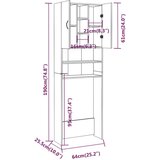 Ormarić za perilicu rublja boja hrasta sonome 64x25 5x190 cm | shoptok.hr